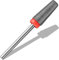 Vnjaoi Nail Carbide 5 en 1 bits 3/32 Broca de taladro de uña profesional Rotar el uso para la máquina de perforación de pulido en gel de cutícula de pedicura de la manicura (fino - F, plata)