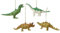 zeitzone Christbaumschmuck Dinosaurier 4 Stück Christbaumanhänger Dino Christbaumfigur