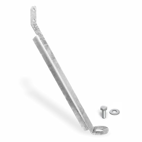 Maxerio® Lot de 2 Ancres tempête XL pour Fondation à vis avec Accessoires - Galvanisé à Chaud