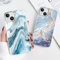 Xylota 2 Stück Handyhülle für iPhone 14/iPhone 13 6,1 Hülle, Durchsichtig Aesthetic Marmor Muster Case, Transparent Weich Silikon Dünn TPU Stoßfeste Kratzfest Schutzhülle Frauen Mädchen Mode Cover,01