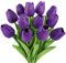 N&T NIETING Artificial Tulips Flowers, 12Pcs Fake Tulip Real Touch Latex Faux Tulips Flowers Bouquet for Wedding Floral Arrangements Party Hotel Home Decoration(Purple)