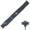 Spares2go Blade for Mountfield SP534 510PD 514PD SP530 SP535 SP536 512PD Lawnmower (51cm, 20) + Sharpener Attachment