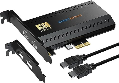 Internal Capture Card, PCIe Capture Card, Stream and Record in 4K60 with Ultra-Low Latency, Work with PS4,PS5, Xbox, Nintendo Switch, in OBS, YouTube, for PC Windows