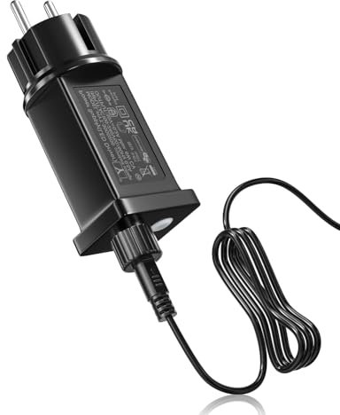 TobeBright 15V-31V LED Netzteil Trafo Stecker, 10W IP44 Lichterkette Netzteil Adapter mit 8 Modi, Timer Funktion für Weihnachtsbeleuchtung Eiszapfenlichter (mit 5M Verlängerungskabel)