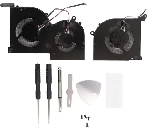 Laptop CPU & GPU Cooling Fan for GS66 10SD 10SGS 10SFS 10SF 10SE MS 16V1 MS 16V2 WS66 P66, DC 5V 0.5A 4Pin Laptop Cooling Fan Replacement Cooler Fan Accessories