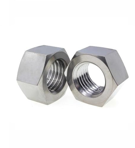 5 piezas M5-0.8 TC4 Aleación de titanio Tuerca hexagonal, tuerca de bloqueo