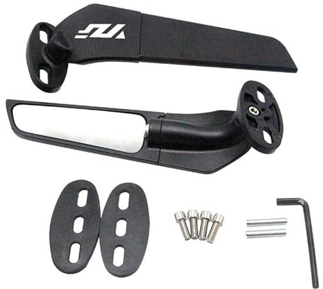 Motorrad Spiegel Fit For Yamaha YZF R1 R3 R6 R6S R15 R25 R1M R1S Motorrad Modifizierter Wind Flügel Einstellbare Rotierenden Rückspiegel Hinten Mirr Roller Spiegel