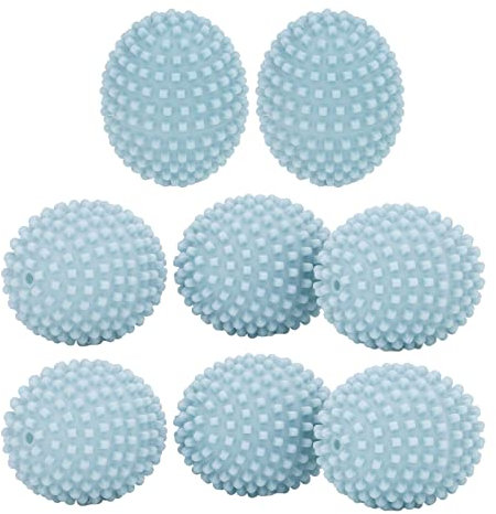 8er-Pack Wäschebälle aus PVC, Geeignet für die Waschmaschine, Igel-Design für Schnelleres Trocknen, Natürliche Weichmachung des Gewebes und Verbesserte Reinigungskraft