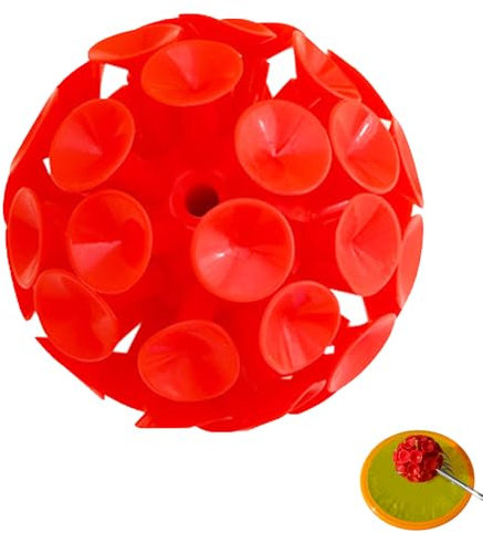 STFALI Saugball für Disc Golf, Sicher An der M5-Stange Befestigt, Entfernen Sie Frisbee Von Bäumen Und Sträuchern, Nur Ballsaugaufsatz, Stab Nicht Im Lieferumfang Enthalten