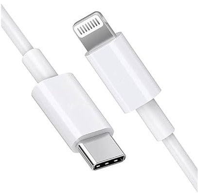 Mr.Gadget's Solutions 1M/3.3 FT Type-C to 8-Pin Cable, High-Speed Charging and Data Transfer, Fast Charge Compatible with iPhone 14/13/12/11 Pro Max/iPad Pro - White