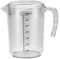 Clear Water Carafe Jug, Large Capacity Pitcher, Heat Resistant Juice Jug, Iced Lemonade Pitcher with Ergonomic Handle and Easy Pour Spout for Serving Beverages, 1 Piece