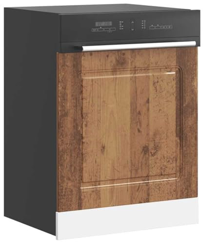 HOMTAKIE Panneau de Lave-Vaisselle Kalmar Vieux Bois 60x1,5x67 cm