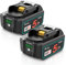 2X Waitley Batterie 5500mAh 18V per Makita BL1850 BL1860B BL1840 BL1830 BL1820B BL1815, Compatibili con Utensili Elettrici Makita 18V Li-ion