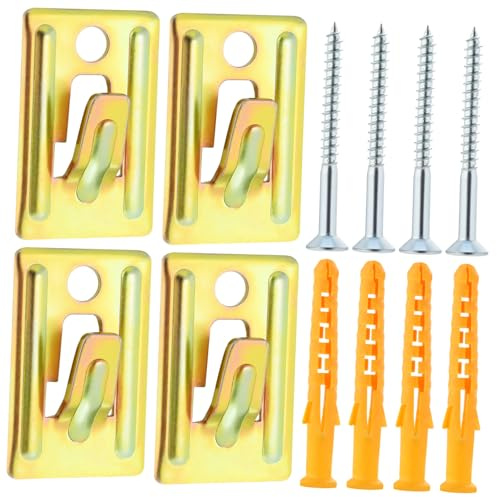 TOPPERFUN 4pcs Hollow Wall Water Heater Bracket Hook Mounting Kit for Water Heater Wall Fixing Support Heavy Duty Use