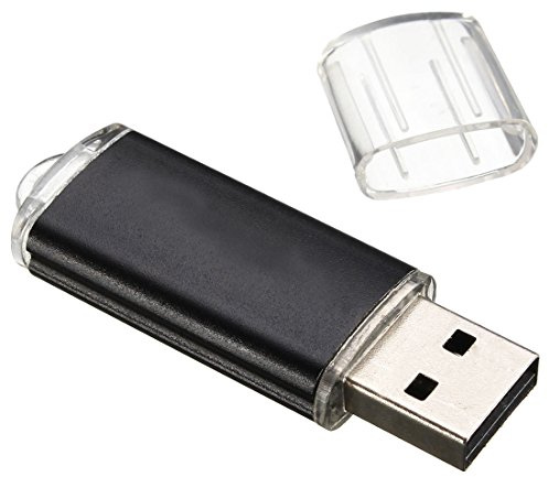 Nihcora USB Disco Memory Stick Flash Pen Drive U per Pc TV Colore: Nero capacità: 1Gb