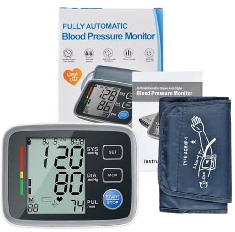 Vitaltrack Pro Blood Pressure Monitor for Home Use – Large 3.5 Backlit Screen, 2-User Mode with Heart Rate Tracking, Doctor-Recommended Accuracy