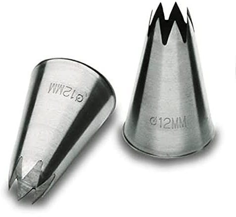Lacor - 68932 - Pack 6 Boquilla Estrella Inox. 12cm