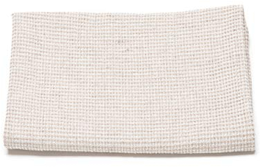 LinenMe Waffelpique Handtuch - Handtücher Natürliche Halbleinen 53% Leinen 47% Baumwolle - Saunahandtuch Damen und Herren - Badetuch, Duschtuch, Saunatuch - Natur Beige, 65x130 cm