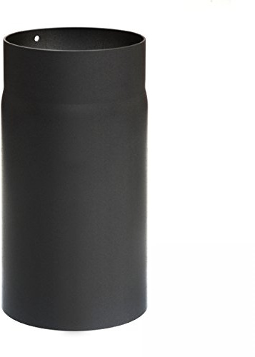 raik Rauchrohr/Ofenrohr 120 mm Durchmesser 250 mm Länge Stahlblech 2 mm Schwarz SH004-120-sw