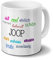 Tasse mit Namen Joop - Motiv Positive Eigenschaften - Namenstasse, Kaffeebecher, Mug, Becher, Kaffeetasse - Farbe Weiß