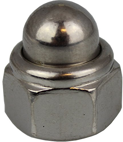 25 Stück Hutmuttern M6 selbstsichernd mit nichtmetallischem Klemmteil DIN 986 Edelstahl A2