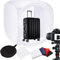 48 x 48 Zoll / 120 x 120 cm Fotostudio-Zelt Shooting Light Kit Würfel weich für Sicherheit mit 4 Farben Hintergründe Rot Dunkelblau Weiß Schwarz für die Fotografie
