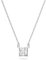 Swarovski Attract Halskette, Quadrat, Weiss, Rhodiniert