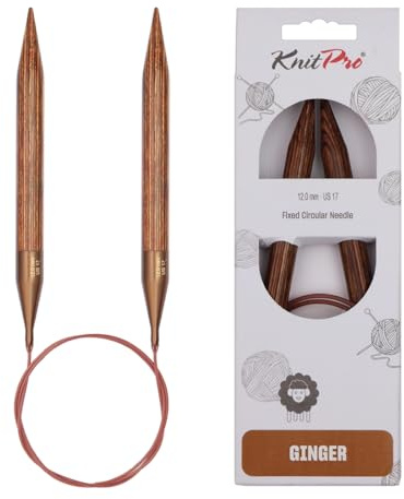 KnitPro Ginger Fixed Circular Needles 40 (100cm) | 12.00mm
