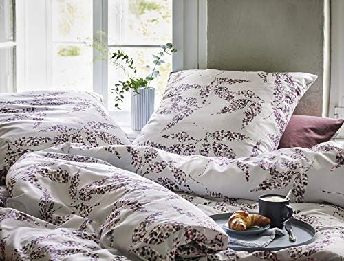 Irisette Mako-Satin Bettwäsche Capri Leeds grau 1 Bettbezug 155 x 220 cm + 1 Kissenbezug 80 x 80 cm