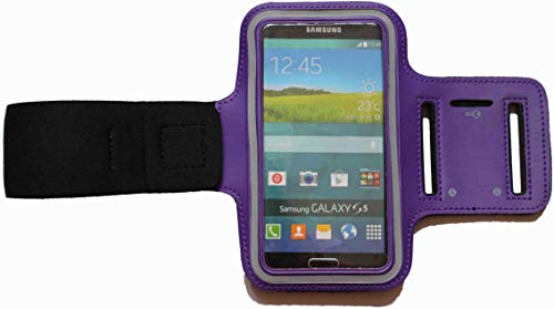 Fitness Sportarmband kompatibel für Apple iPod Touch 3G 4G 5G 6G Armband Handy Oberarm Halter für Fitness, Joggen, Laufen Hülle Tasche Blank Klein Lila