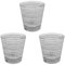 MAURY'S ROUND BICCHIERE PER ACQUA IN VETRO IN SET DA 3 PEZZI (Grigio)