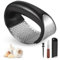 KOI ARTIASN Garlic Press Stainless Steel - Garlic Crusher Rocker Press with Garlic Peeler Wood Congenial Handle