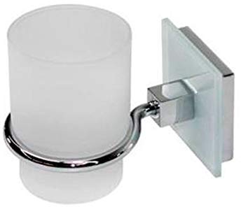 F.E.S.A. 6544 Portavasos para Pared Baño y Cepillos, Cristal, Multicolor, Talla Única