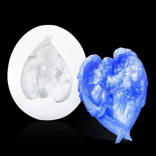 Voyyphixa Untertasse Epoxidharz Formen Engelsflügel Silikonform Harz Schmuckschatulle Gießform Kristall Silikonform Schmuck Tablett für Schmuck Aufbewahrungs Seifenschale Schenbecher