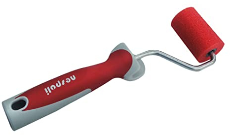 Nespoli MiniRullo SoftTouch Microcrater Rosso 6cm - per prdotti a solvente