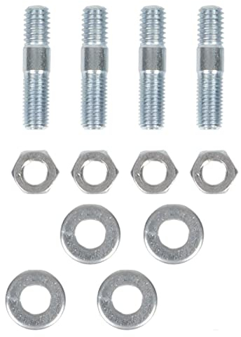 Vergaser-Stehbolzen-Set, Vergaser-Stehbolzen-Set 1-3/8 Zoll Langes Metall mit Distanzstücken für 5/16-Zoll-Gewinde-Ansaugkrümmer