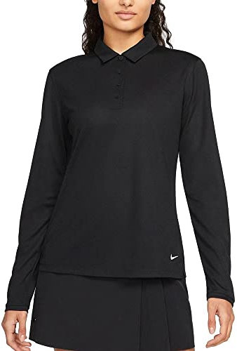 Nike Dri-FIT Victory Women's Long-Sleeve Golf Polo, Black, S