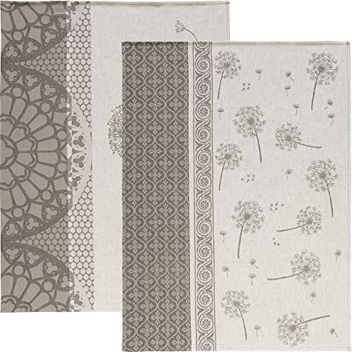 Erwin Müller Geschirrtuch 2er-Pack Halbleinen Pusteblume Größe 50x70 cm