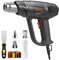 Heat Gun, TAKGIKO 2000W Heavy Duty Hot Air Gun Kit 50℃~650℃ Dual Temperature Settings with 6 Attachments Overload Protection for Crafts, Shrink Wrapping/Tubing, Paint Removing
