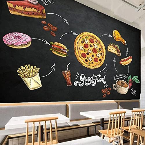 Moderne Kreative 3D Wandtapete Fototapete, Restaurant-Café-Tafel Abnehmbare Fototapete | Selbstklebende Große Tapete Für Jungen, Mädchen, Schlafzimmer, Wohnzimmer, Tv-Hintergrund, De 140(B) x70(H) cm