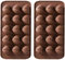 2PCS Heart Chocolate Mold Silicone Mold for Valentine Heart Shaped Candy Candy Non-Stick Ice Cube Tray Gummy Wax Melt Moulds