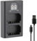 Blumax Slim Dual Charger for Sony NP-FZ100 Batteries - Charger is Compatible with Sony Alpha 6600 6700 A7 III 7RM3 / Alpha 9 III 9III 9S / A9 A9III A9S
