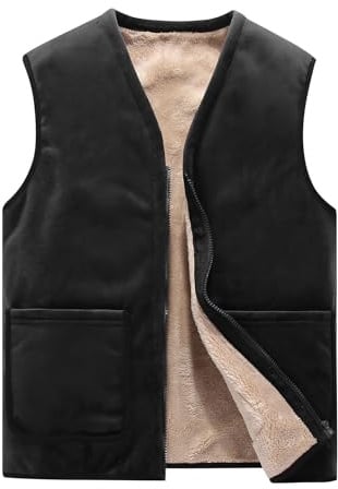 Btmpmcs Gilet in Pile da Uomo Senza Maniche Giacca in Pile Polare Invernale Caldo Giacche Leggero Smanicato Bodywarmers Cappotto Felpa da Lavoro per la Fotografia All'aperto