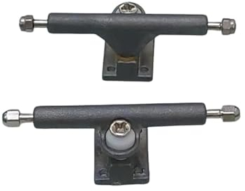 Leefai Pro Fingerboard Trucks (Achsen) 34mm Raw Metal Inverted Style with Single Axles and Updated Pivot Cups