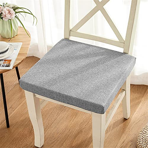 Memory-Schaum-Sitzkissen für Sessel, rutschfestes Sitzkissen, bequemes Sitzkissen für drinnen und draußen, Auto, Büro, Sofa (40 x 40 x 8 cm, grau)