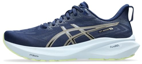 ASICS Women's GT-2000 13 Running Shoes, Blue Expanse/Champagne, 41.5 EU