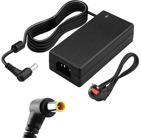 Xahpower 19V Power Supply Adapter for LG Electronics Monitor 19 20 22 23 24 27 29 32 34, TV Power Cable for LG 27GR93U, 27MP60GP-B, 27UL550P, 27GQ50F-B, 24GN60R-B, 24TN520S-PZ, 32MR50C-B