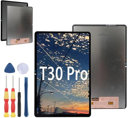 Yuxyiony Neuer LCD Bildschirm Ersatz für Doogee T30 Pro Tablet LCD Display Touch Screen Reparaturteile mit Werkzeug.