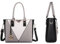 Miss Lulu Damen LG1641 GY Damentasche mit Tragegriff Oben, Grigio-1