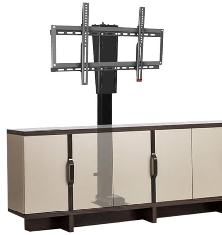 Support TV De Plafond Motorisé - Rotation à 360 ° vers Le Support de Levage électrique pour téléviseur Gauche et Droit, adapté aux téléviseurs de 26 à 70 Pouces, avec Une Charge de 60 kg
